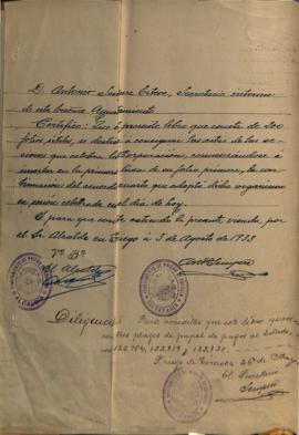 Actas Capitulares de 1933 (III)