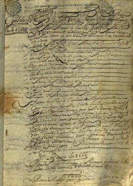 Actas Capitulares de 1666 (I)
