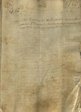 Actas Capitulares de 1783