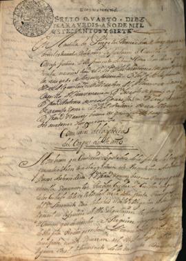 Actas Capitulares de 1707
