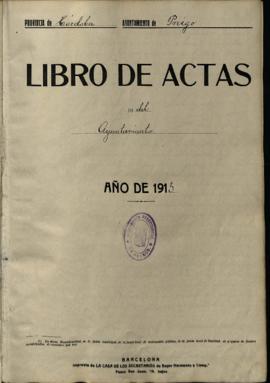 Actas Capitulares de 1915 a 1917