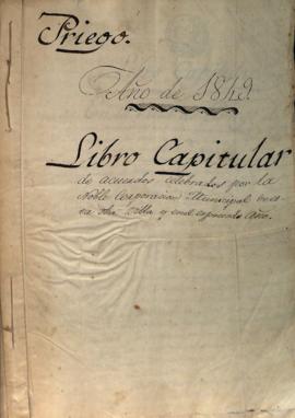 Actas Capitulares de 1849