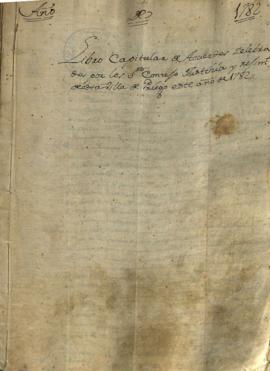Actas Capitulares de 1782