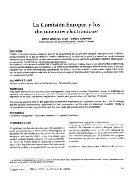 La Comisión Europea y los documentos electrónicos