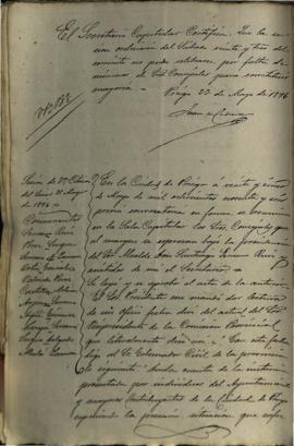 Actas Capitulares de 1896 (II)
