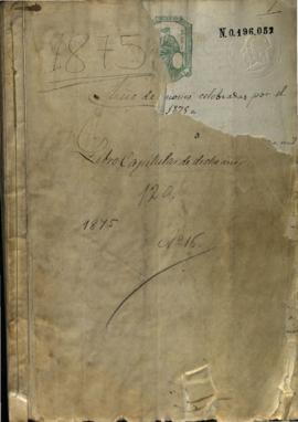 Actas Capitulares de 1875 (I)