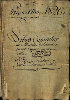 Actas Capitulares de 1826