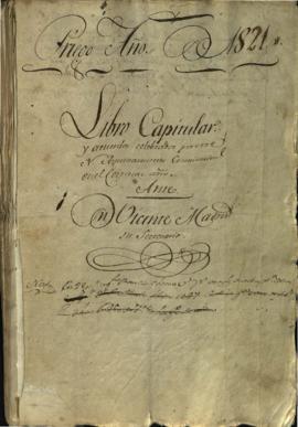 Actas Capitulares de 1821